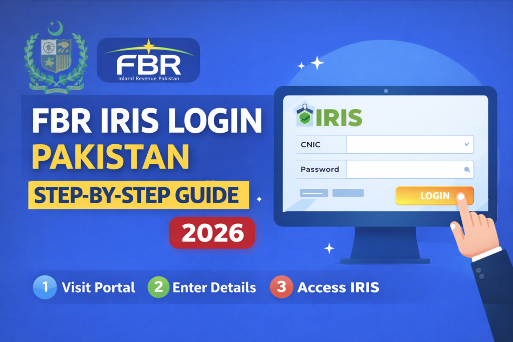 fbr iris login pakistan step by step guide 2026