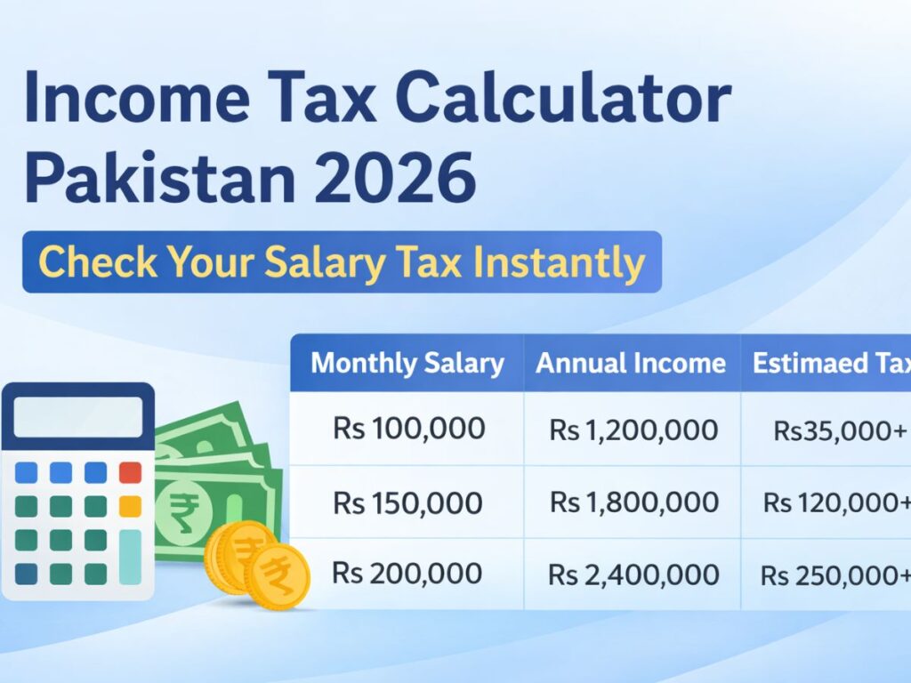 income tax calculator Pakistan 2026 salary table