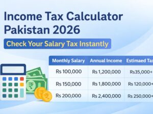 income tax calculator Pakistan 2026 salary table