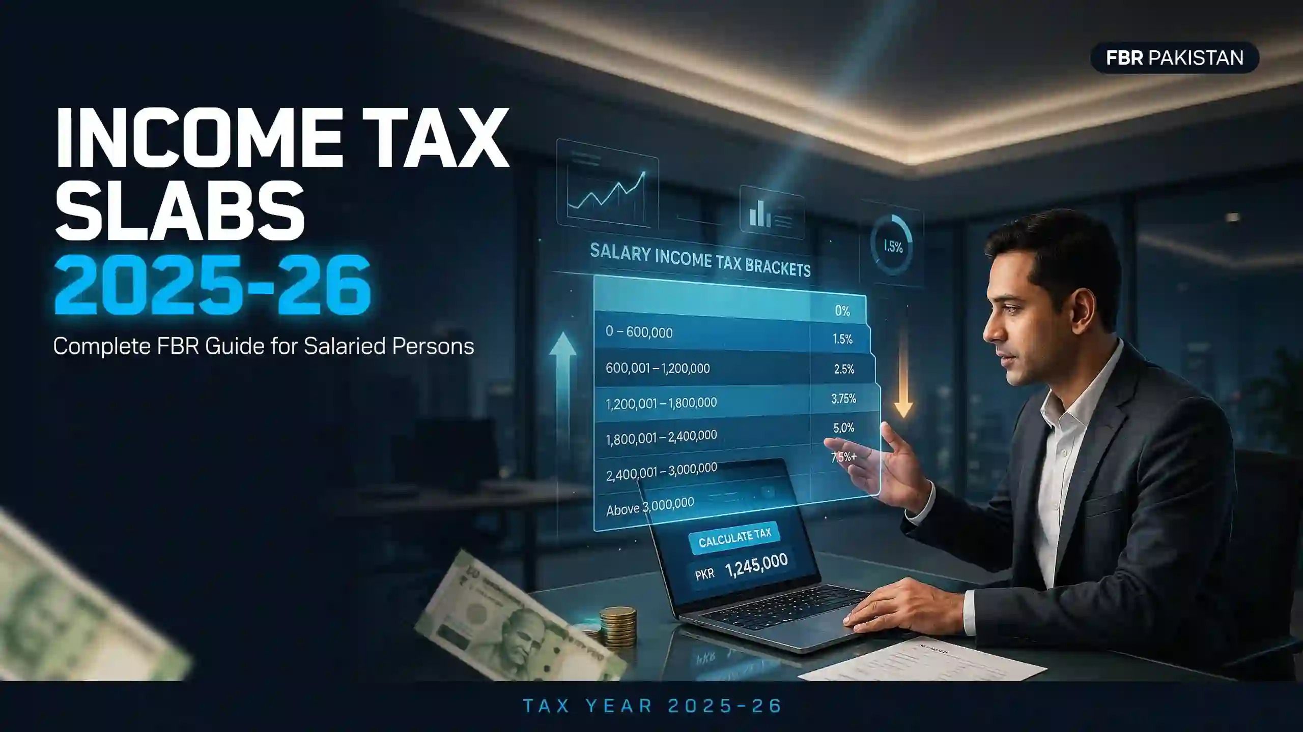 Income Tax Slabs Pakistan 2025-26 for Salaried Persons – Complete FBR Guide